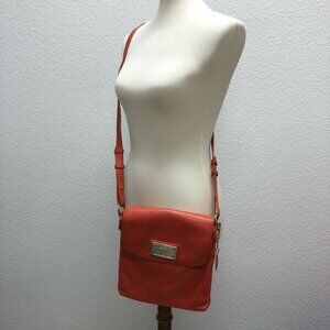 DKNY Leather Crossbody Messenger Bag Purse